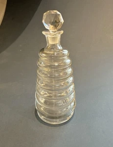 Vintage Glass Cruet Decanter with Stopper 6.5inches - Picture 1 of 5