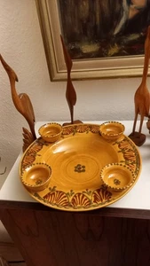 ★Skandi★Adventskranz★hand made★Vintage★Schale★Studio Keramik★ - Bild 1 von 8