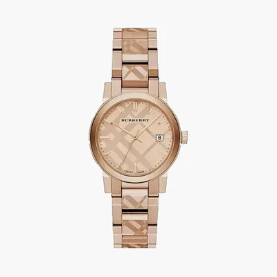 Brand New Burberry BU9146 The City Rose Gold Tone 34mm Women's Watch - Image 1 of 2