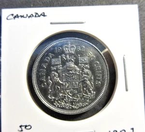 Canada 1982 UNC 50 Cents * Coat of Arms *π - Foto 1 di 2