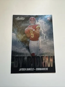 2024 Panini Absolute Jayden Daniels By Storm Rookie Card #BS-JDS Commanders - Bild 1 von 3