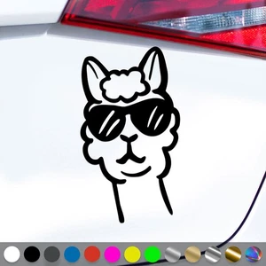 Llama Decal Sunglasses South America Andes Alpaca Sticker Car Truck Gift Idea - Bild 1 von 6