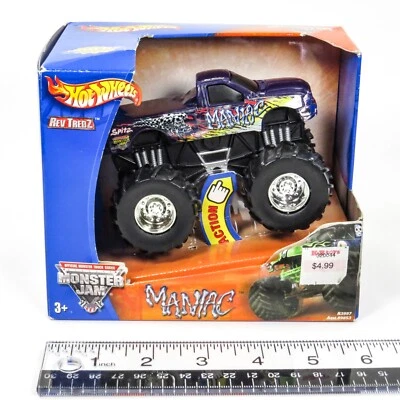 Hot Wheels Monster Jam MANIAC - Rev TredZ Action Wheels 2003 Sealed New RARE - Image 1 of 4
