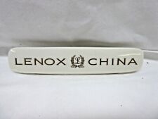 Lenox China Dealer Display Counter Sign Ivory with Gold Lettering