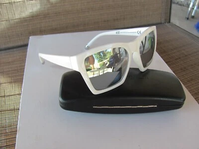 H & M SUNGLASSES COLOR WHITE LENS GRAY PRE OWNED  - Image 1 of 4