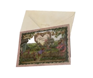 SUSAN WHEELER Mother's Day Rabbits Garden -Greeting Card  - Picture 1 of 6