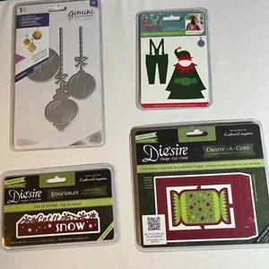 4 Crafter's Companion Assorted Christmas Metal Die Sets Holiday Bundle Lot New - Picture 1 of 10