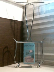 Axis Magazine & Tissue Holder 55663, Chrome Finish FREE SHIPPING - Picture 1 of 2