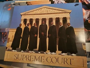 1988 NOS Nike Supreme Court poster 27x22 key guide on back Michael Jordan - Picture 1 of 2
