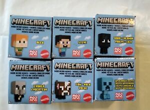 Minecraft Mob Head Minis Random Figures Surprise Blind Bags-Lot of 6 Alex Steve
