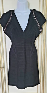 Excellent Condition Herve Leger Black Bandage   Dress - Picture 1 of 3
