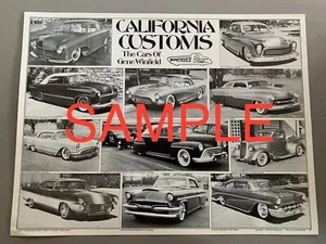 Póster de California Customs The Cars of Gene Winfield Dean Batchelor impresión personalizada - Imagen 1 de 1