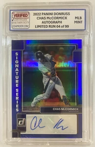 Donruss 2022 #SS-CM🚀 AUTÓGRAFO 😋 Chas McCormick ⚾ Limited 04 de 99 - Imagen 1 de 8