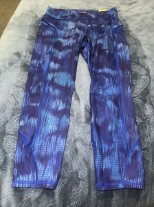 All In Motion Leggings Girls XS(4/5) Mid Rise Capri Purple Abstract. NWT. T - Picture 1 of 4