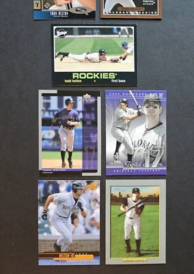Tarjeta Rockies Topps Todd Helton Fleer sp cubierta superior hoja novatos y estrellas Foto 1 de 4