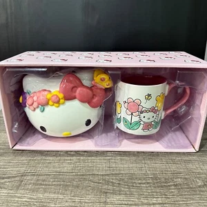 Blue Sky Clayworks By Sanrio Hello Kitty Coin Bank & Coffee Mug 2 Piece Gift Set - Picture 1 of 6