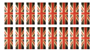 1:72 British flags on cotton canvas / cotton peel model/diorama military set 2 - Picture 1 of 1