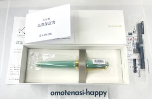 Sailor Pro Gear Slim Fountain Pen Shikiori Dragon Palace Mint Green Medium Fine - Picture 1 of 15