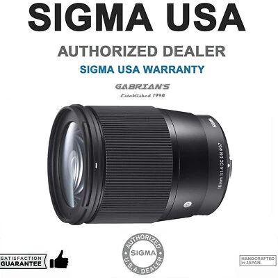 Sigma 16mm f/1.4 DC DN Contemporary Lens for Sony E Mount. U.S Authorized Dealer - Image 1 of 4