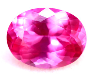 Certified Natural Ceylon Pink Sapphire 14.35 Ct Oval Cut Loose Gemstone