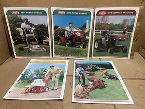 1974 MTD Push Riding Mower Tractor Tiller Edger Vacuum - Dealership Brochure LOT - Picture 1 of 9