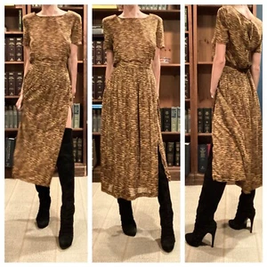 Vintage Carlisle 2-teiliges Set Animal Print Top Koordinate passender Midirock 4 6 - Bild 1 von 10