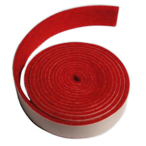 Piano Self-Adhesive Nameboard Felt Scarlet Color .060" Thick - 25 Foot Roll