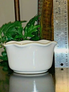 Portugal Acentos Artísticos Cuencos Taza Natillas Plato Blanco Años 1000 Usos -2 3/8" Alto - Imagen 1 de 8
