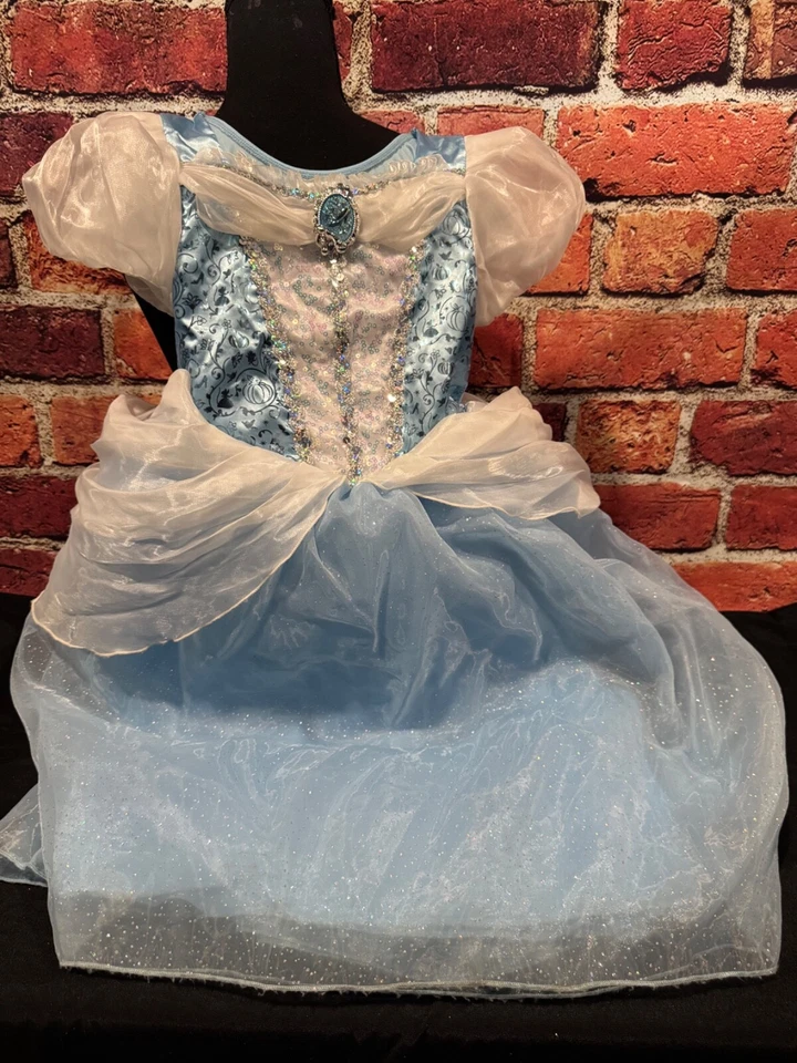 Disney Parks Princess Cinderella Costume Child SZ 5/6 Traditional Blue MOS/Read - Image 1 of 4