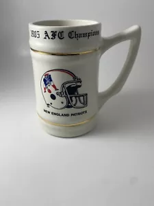 New England Patriots Collector Beer Stein 1985 AFC CHAMPION SUPER BOWL XX - Picture 1 of 14