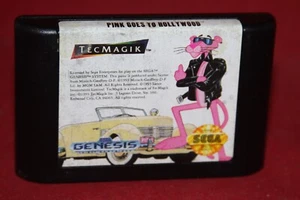 Pink Goes to Hollywood (Sega Genesis, 1993) Authentic Game Cartridge - Picture 1 of 2