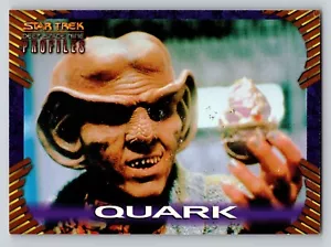 Tarjeta intercambiable Sky Box 1997 Star Trek Espacio Profundo Nueve Perfiles #65 Quark Ferengi - Imagen 1 de 2