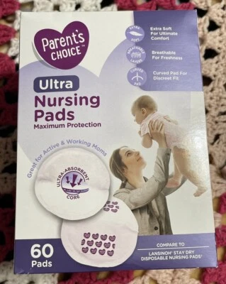 Parents Choice Ultra Nursing Pads 60 Count Maximum Protection. - Image 1 of 2