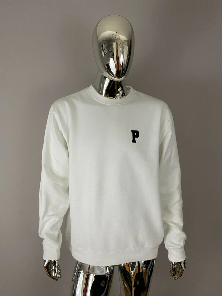 Sudadera Pullover Rosa Delfín Blanco Gráfico Talla M Foto 1 de 4