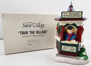 Department 56 Tour the Village Tourist Booth Snow Village #5452-6 w/ Box - Picture 1 of 15