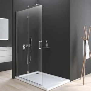 Walk-In Duschwand Falttür Duschabtrennung Duschtrennwand Duschwände B:100 120cm - Bild 1 von 14