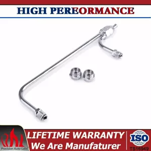 1552 Double Pumper Chrome Gas Line 3/8" Hose Barb Inlet w/ 2Pcs Nut Connector - Picture 1 of 12