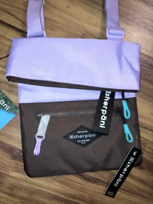 NWT Sherpani Sadie Lavender Brown Lightweight Crossbody Bag Purse  - Image 1 of 4