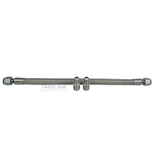 1/2" x 18" Geflecht Edelstahl Flexible Druckluftleitung Flexschlauch 450PSI - Bild 1 von 6