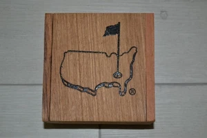 Caja de madera Berckmans Place Masters 1934 logotipo Smathers 4,5" x 4,5" x 2,5" - Imagen 1 de 4