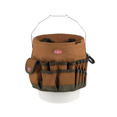 BUCKET BOSS Tool Organizer for 5 Gal. Bucket - Brown - 30 Storage Pockets - Image 1 of 4