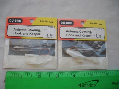 Lot of 2 Du-Bro 349 Antenna Cowling, Hook and Keeper, RC R/C Plane Airplane - Image 1 of 4