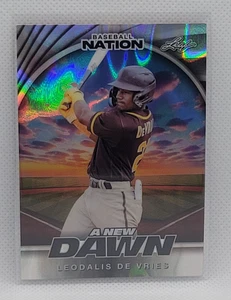 2025 Leaf Baseball Nation A New Dawn Leodalis De Vries #ed 5/15 - Bild 1 von 2