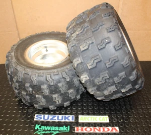 HONDA SUZUKI TRX LTZ REAR ALUMINUM RIMS 4X110 TIRES 20x10x9 đ„FAST SHIPđ„ *E73* - Photo 1/9