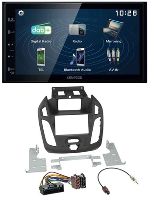 Kenwood 2DIN Bluetooth MP3 USB DAB Autoradio für Ford Transit 2012-2018 Display - Bild 1 von 4