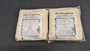 Vintage Buckingham Lace Priscilla Adrian 3 Panels 1 Priscilla 100"x 63" Colombia - Picture 1 of 12