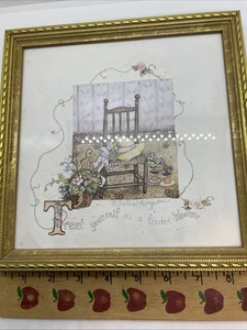 Impresión de Debbie Kingston Baker firmada enmarcada “Trátate como una flor tierna” - Imagen 1 de 4