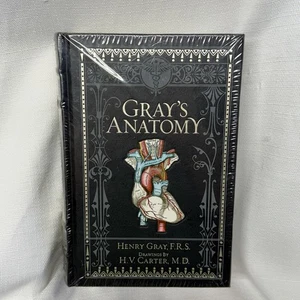 Collectible GRAY'S ANATOMY Leather Bound by Henry Gray Illustrated HV Carter NEW - Picture 1 of 5