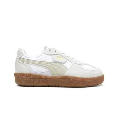 Zapatillas informales PUMA Palermo Moda con cordones para jóvenes niñas beige, blancas 398855 Foto 1 de 4