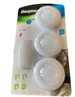 Energizer 3 LED Pucks with remote control 3-Pack {F1} - Image 1 of 4